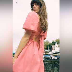 Zara Linen Bow Dress